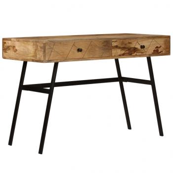 Schreibtisch mit Schubladen Massivholz Mango 110×50×76 cm