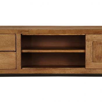  TV-Schrank Mangoholz Massiv 140 x 30 x 40 cm 