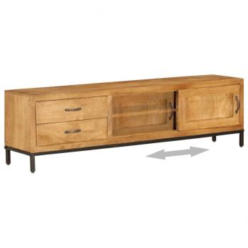  TV-Schrank Mangoholz Massiv 140 x 30 x 40 cm 