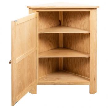 Eckschrank 59x45x80 cm Massivholz Eiche