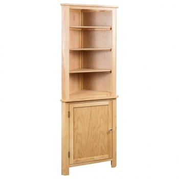 ARDEBO.de - Eckschrank 59 x 36 x 180 cm Massivholz Eiche