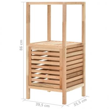 Badezimmerschrank Massivholz Walnuss 39,5x35,5x86 cm