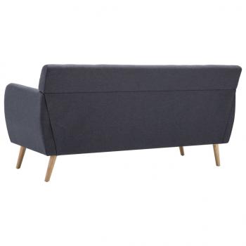 3-Sitzer-Sofa Stoff 172x70x82 cm Dunkelgrau