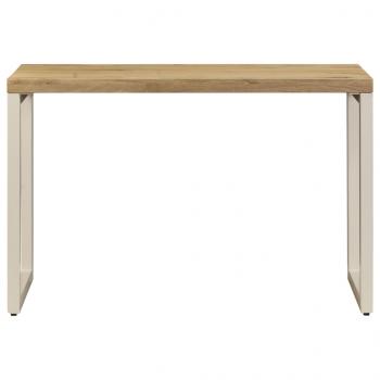 Esstisch 115 x 55 x 76 cm Massivholz Mango und Stahl