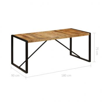 Esstisch 180 x 90 x 75 cm Massivholz Mango