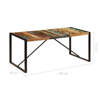 Esstisch 180x90x75 cm Altholz Massiv