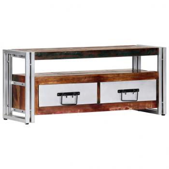 TV-Schrank 90x30x40 cm Altholz Massiv 