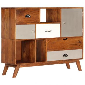 ARDEBO.de - Sideboard 115 x 35 x 86 cm Akazienholz Massiv