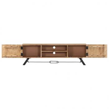 TV-Schrank 140 x 30 x 45 cm Massivholz Akazie