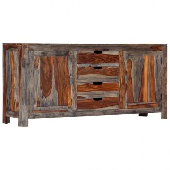 ARDEBO.de - Sideboard Grau 160 x 40 x 75 cm Massivholz 