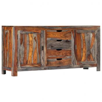 Sideboard Grau 160 x 40 x 75 cm Massivholz 