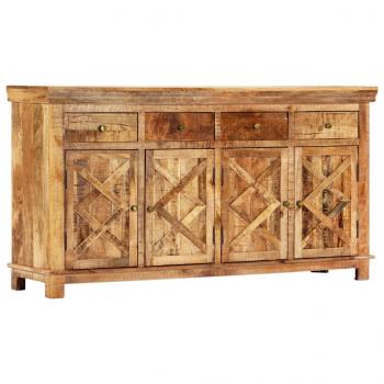 Sideboard mit 4 Schubladen 160 x 40 x 85 cm Massivholz Mango