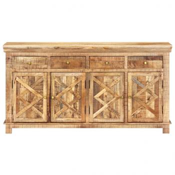 Sideboard mit 4 Schubladen 160 x 40 x 85 cm Massivholz Mango