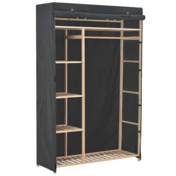 ARDEBO.de - Kleiderschrank Grau 110 x 40 x 170 cm Stoff