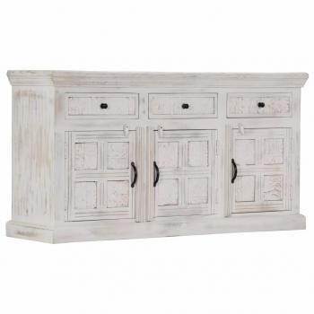 ARDEBO.de - Sideboard Weiß 140x40x74 cm Massivholz Mango