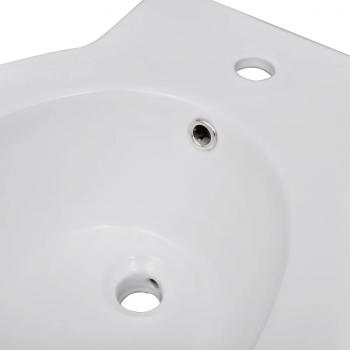 Toilette und Bidet Set Weiß Keramik