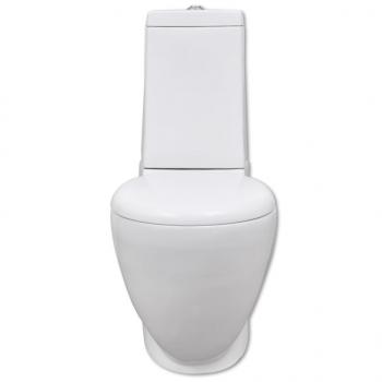 Toiletten & Bidet Set Weiß Keramik