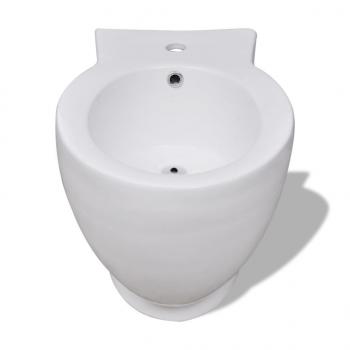 Toiletten & Bidet Set Weiß Keramik