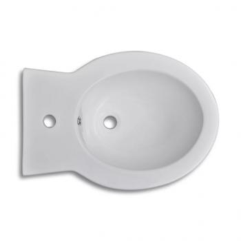 Toiletten & Bidet Set Weiß Keramik