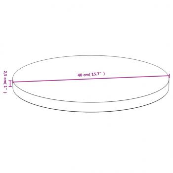 Tischplatte Ø40x2,5 cm Bambus