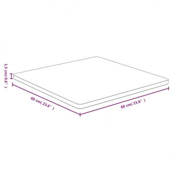 Tischplatte 60x60x1,5 cm Bambus