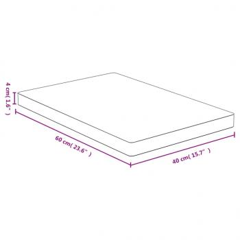 Tischplatte 40x60x4 cm Bambus