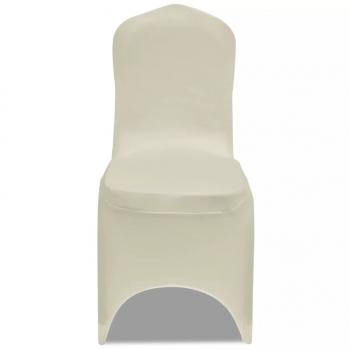 Stretch-Stuhlhussen 100 Stk. Creme