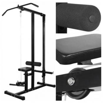 Fitnessstation mit Langhantel und Kurzhantel Set 30,5 kg