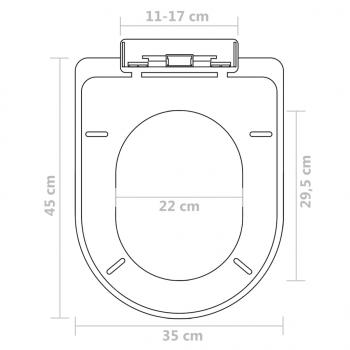 Toilettensitze mit Absenkautomatik 2 Stk. Kunststoff Weiß