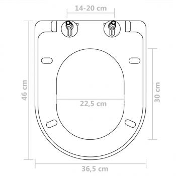 Toilettensitze mit Absenkautomatik 2 Stk. Kunststoff Weiß