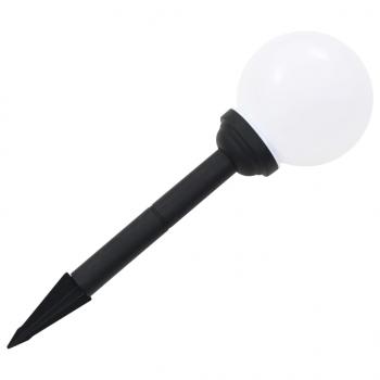 Außen-Solarlampen 6 Stk. LED Kugel 20 cm RGB