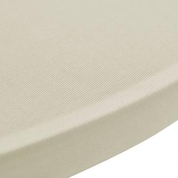 Stehtischhussen 4 Stk. Ø 60 cm Creme Stretch 