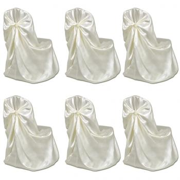 Stuhlhussen für Hochzeit Bankett 12 Stk. Creme