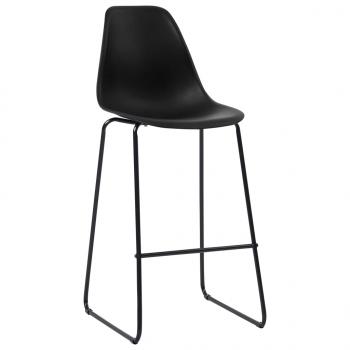 Barhocker 6 Stk. Schwarz Kunststoff