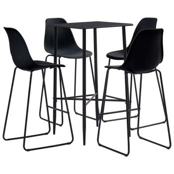 ARDEBO.de - 5-tlg. Bar-Set Kunststoff Schwarz