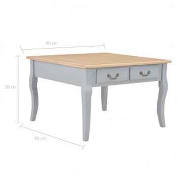 Couchtisch Grau 80 x 80 x 50 cm Holz