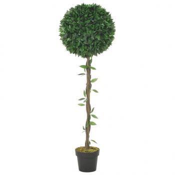 ARDEBO.de - Künstliche Pflanze Lorbeerbaum mit Topf Grün 130 cm