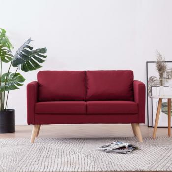 ARDEBO.de - 2-Sitzer-Sofa Stoff Weinrot