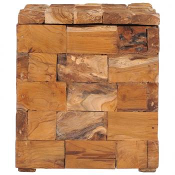 Hocker mit Stauraum Massivholz Teak