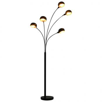 ARDEBO.de - Stehlampe 200 cm 5 x E14 Schwarz und Golden