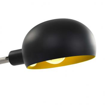 Stehlampe 200 cm 5 x E14 Schwarz und Golden