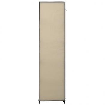 Faltschrank Creme 110x45x175 cm Stoff