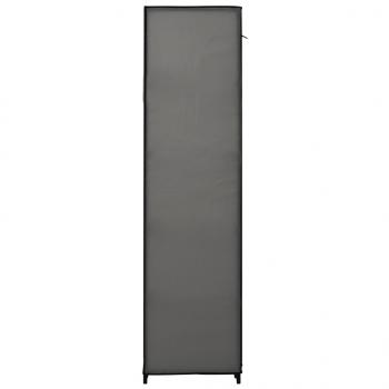 Faltschrank Grau 110x45x175 cm Stoff