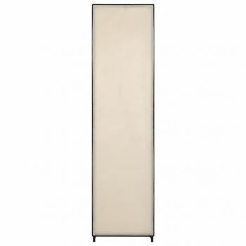 Kleiderschrank mit 4 Fächern Creme 175 x 45 x 170 cm