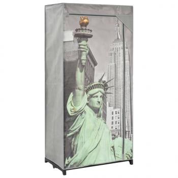 ARDEBO.de - Kleiderschrank 75×45×160 cm New York Stoff