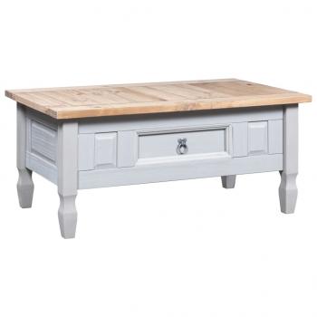 ARDEBO.de - Couchtisch Mexiko-Stil Kiefernholz Grau 100x55x44 cm