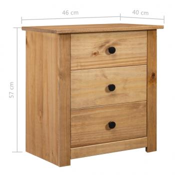 Nachtschrank 46x40x57 cm Kiefernholz Panama