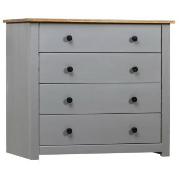 ARDEBO.de - Sideboard Grau 80x40x73 cm Kiefernholz Panama