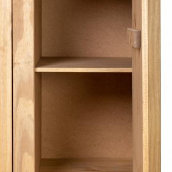 Kleiderschrank 3-Türig 118×50×171,5 cm Kiefer Panama Serie