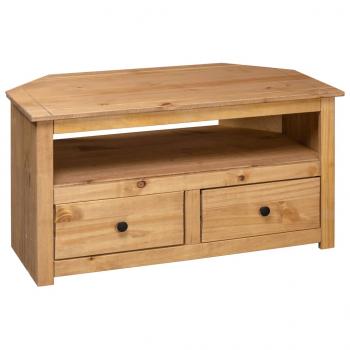 TV-Eckschrank 93 x 49 x 49 cm Massivholz Panama-Kiefer 